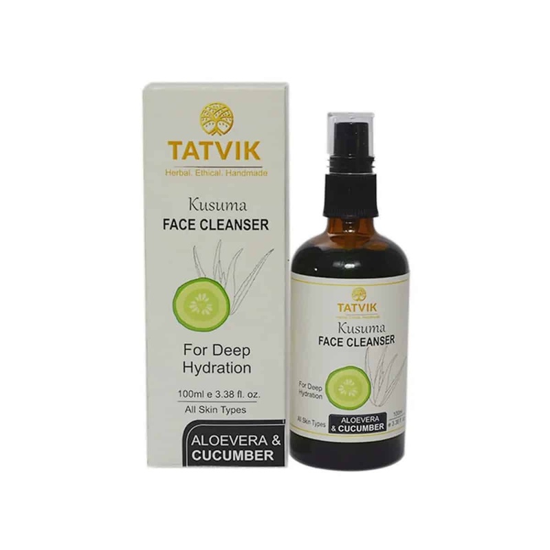 Tatvik Kusuma Face Cleanser Aloe Vera and Cucumber (100 ml)