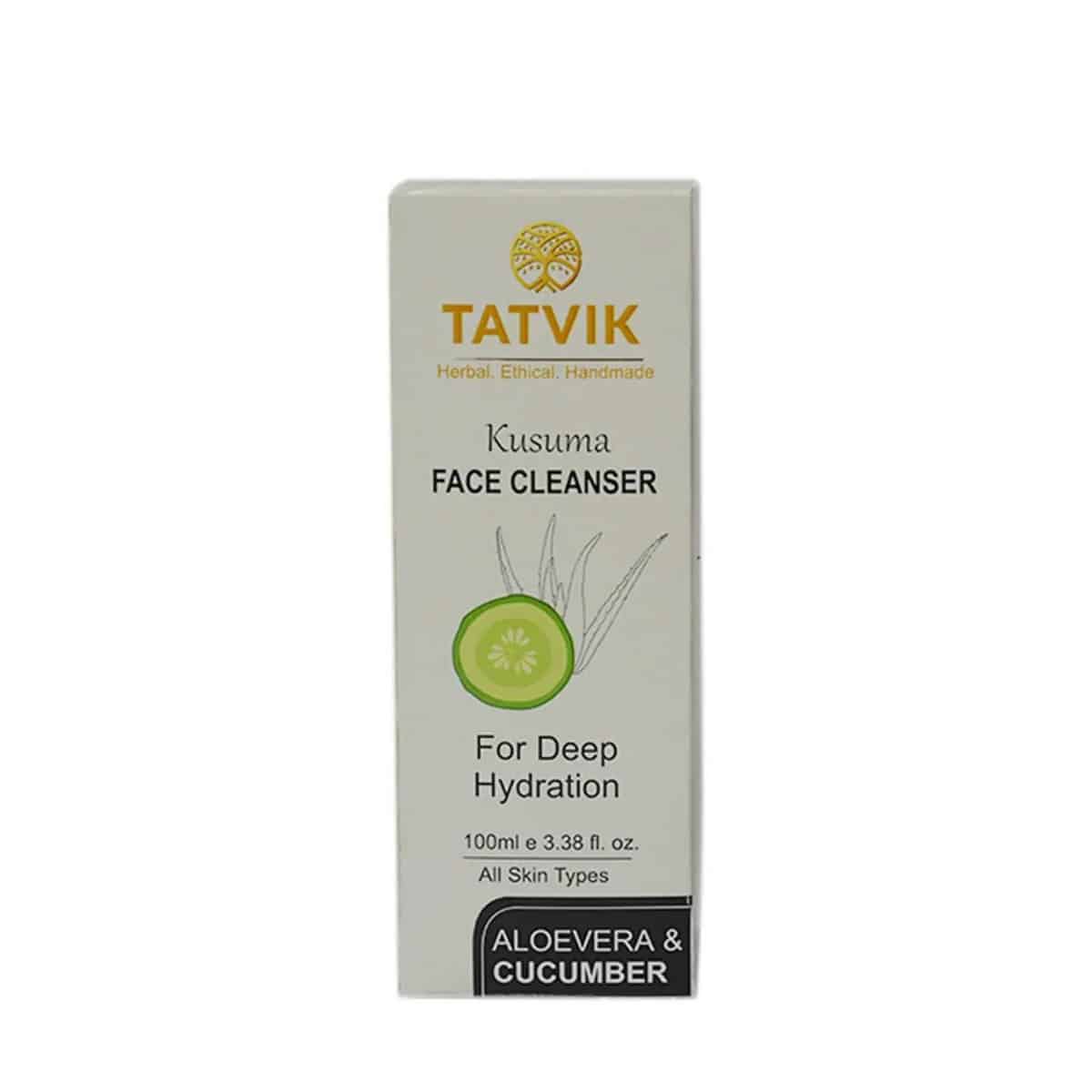 Tatvik Kusuma Face Cleanser Aloe Vera and Cucumber (100 ml)