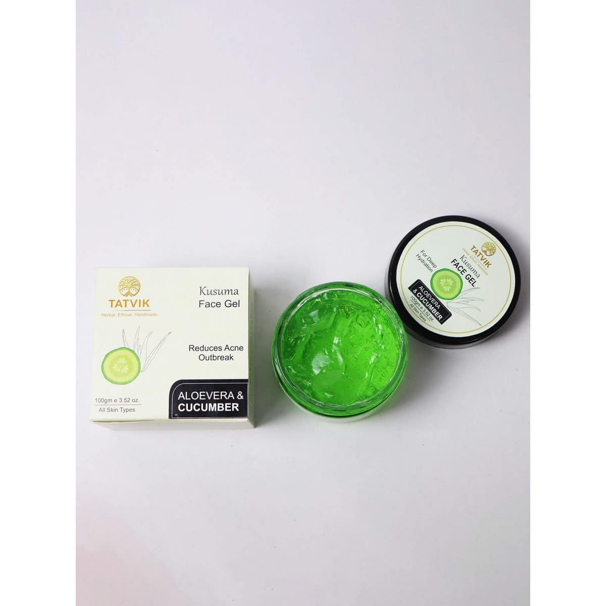 Tatvik Kusuma Face Gel Aloe Vera and Cucumber (100 gm)