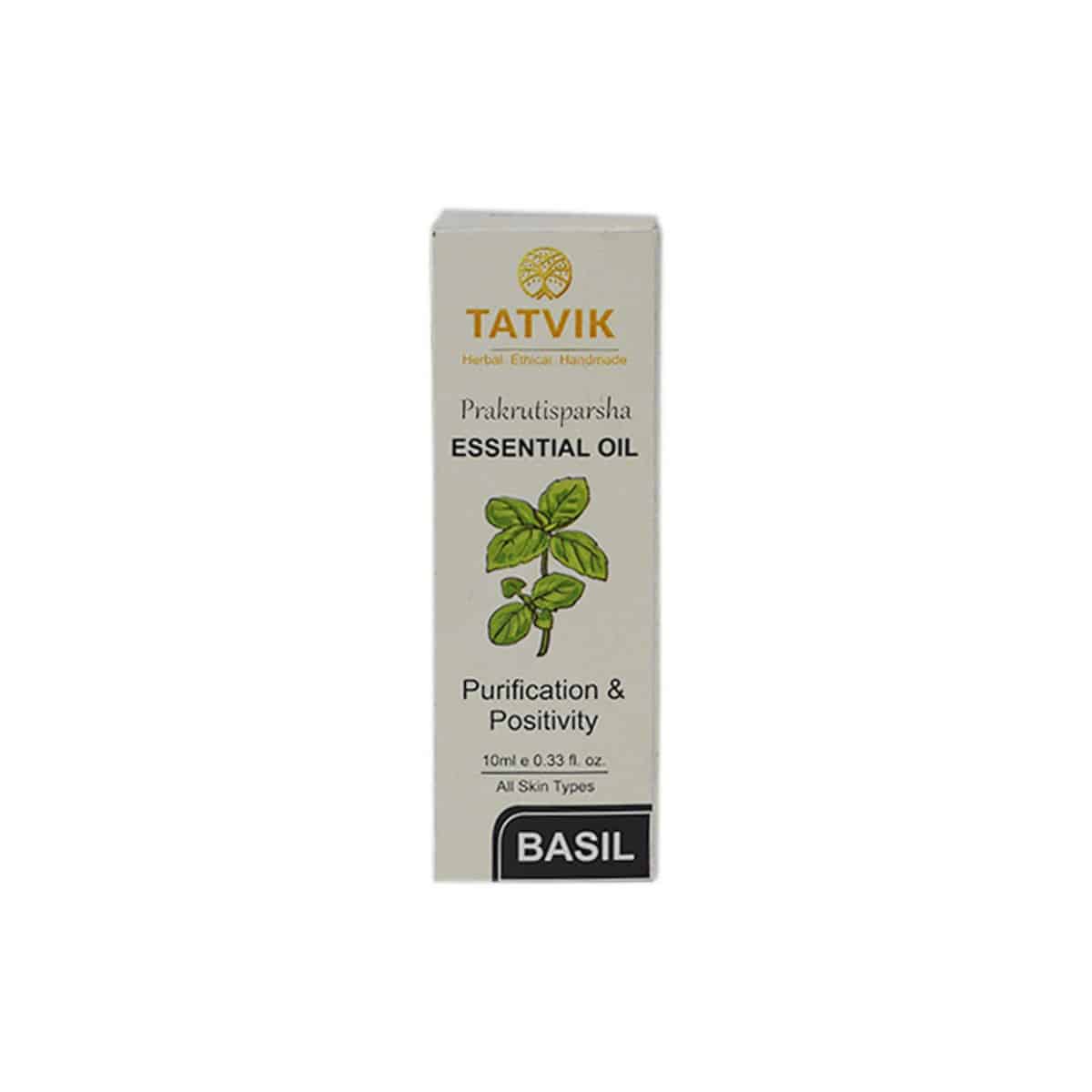 Tatvik Prakrutisparsha Basil Essential Oil (10 ml)