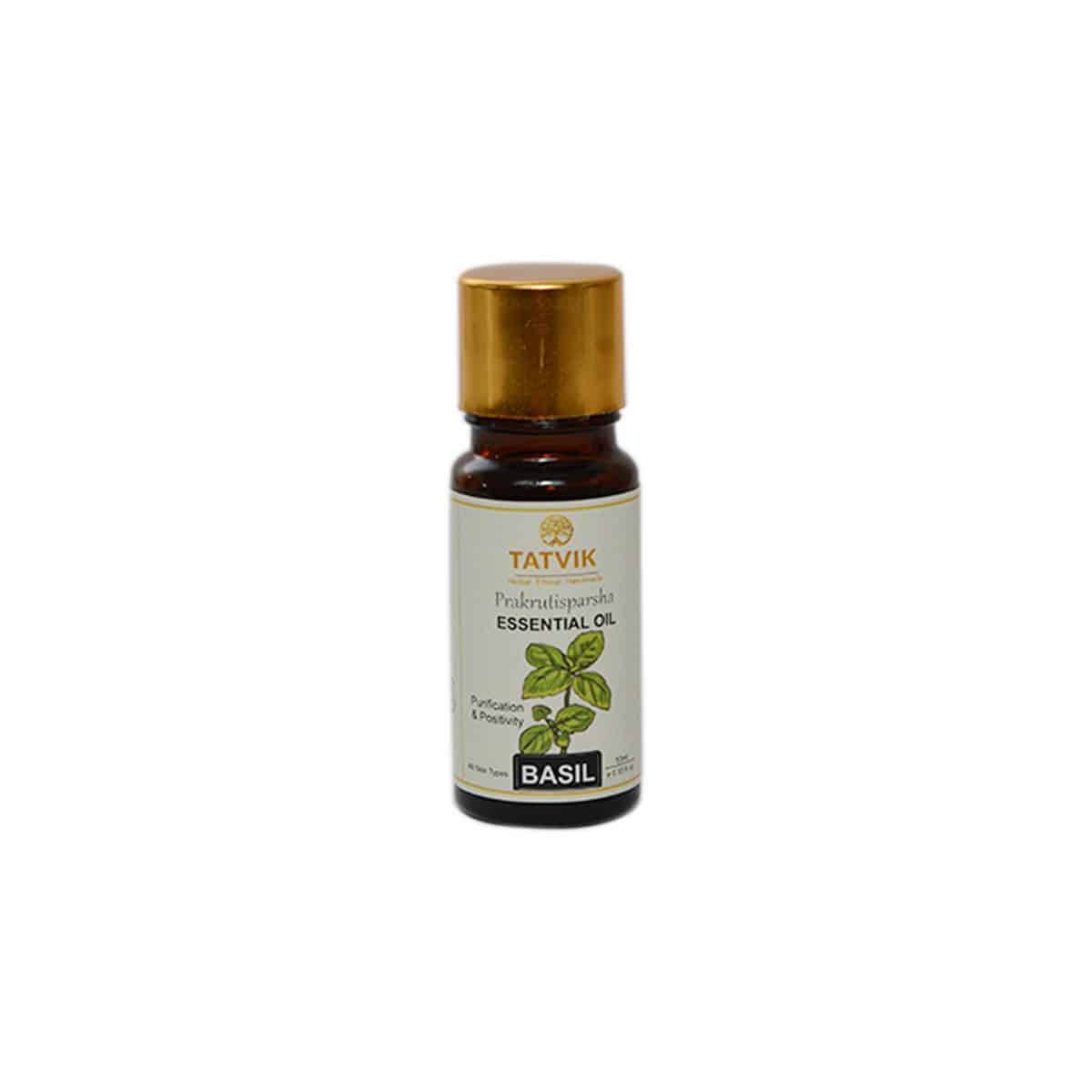 Tatvik Prakrutisparsha Basil Essential Oil (10 ml)