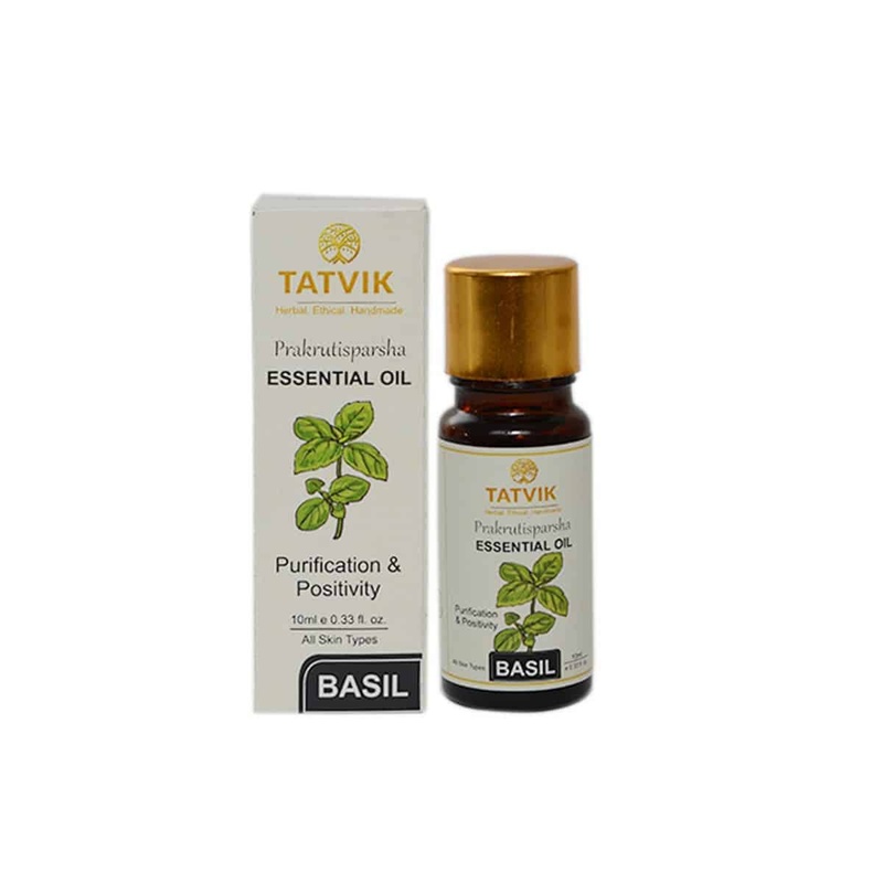 Tatvik Prakrutisparsha Basil Essential Oil (10 ml)