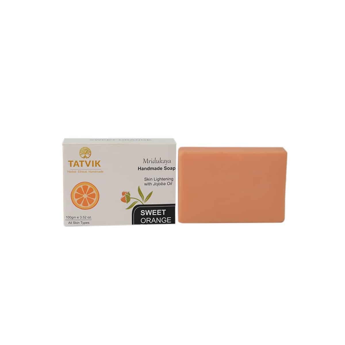 Tatvik Sweet Orange Handmade Soap (100 gm)