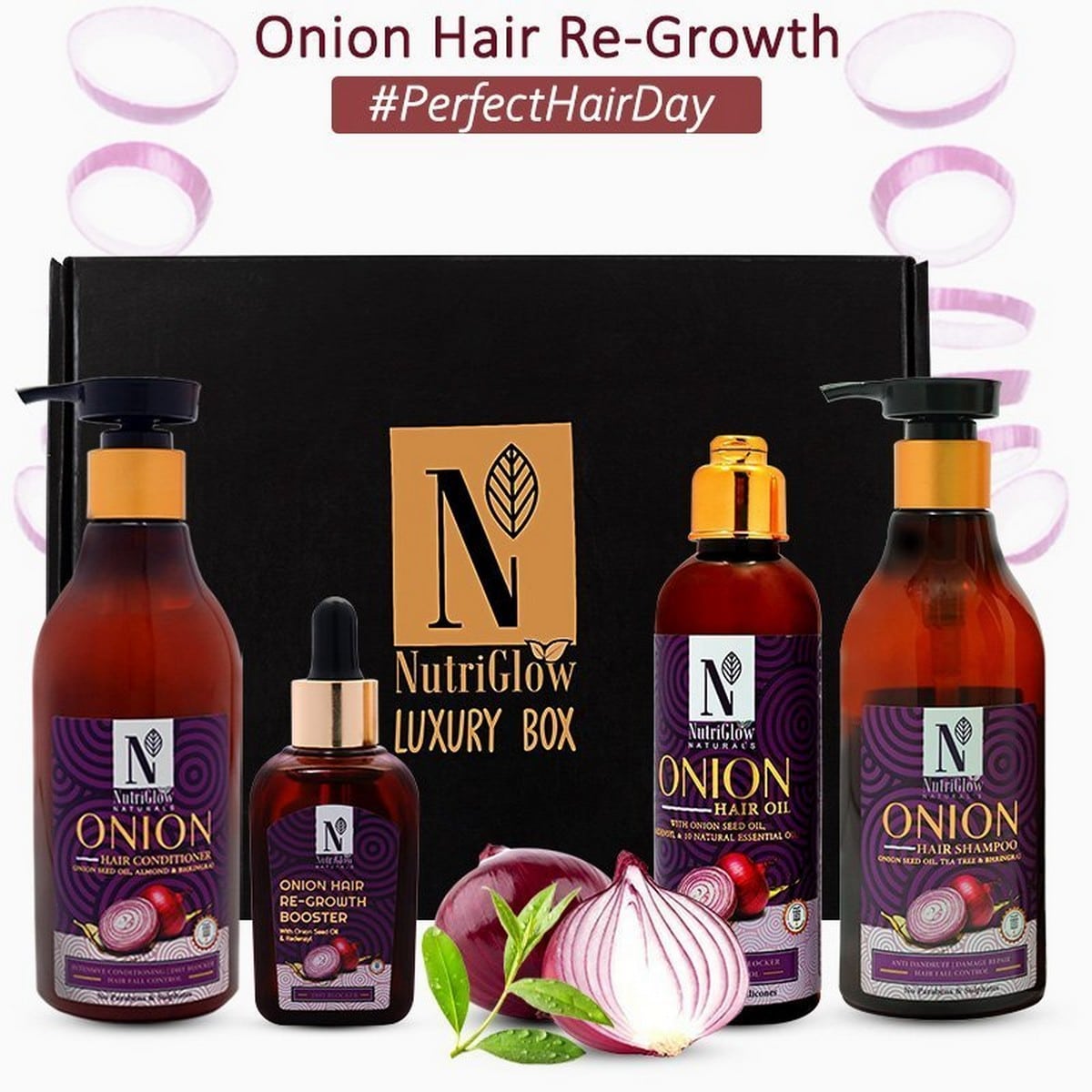 Nutriglow Ultimate Onion Hair Gift Kit (750 gm)