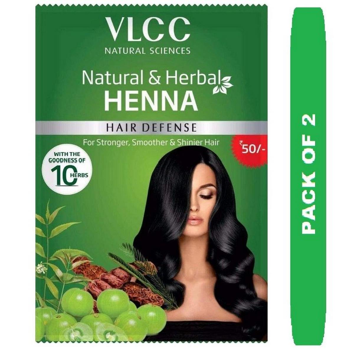 VLCC Hair Defense Natural & Herbal Henna 120gm (Pack Of 2)