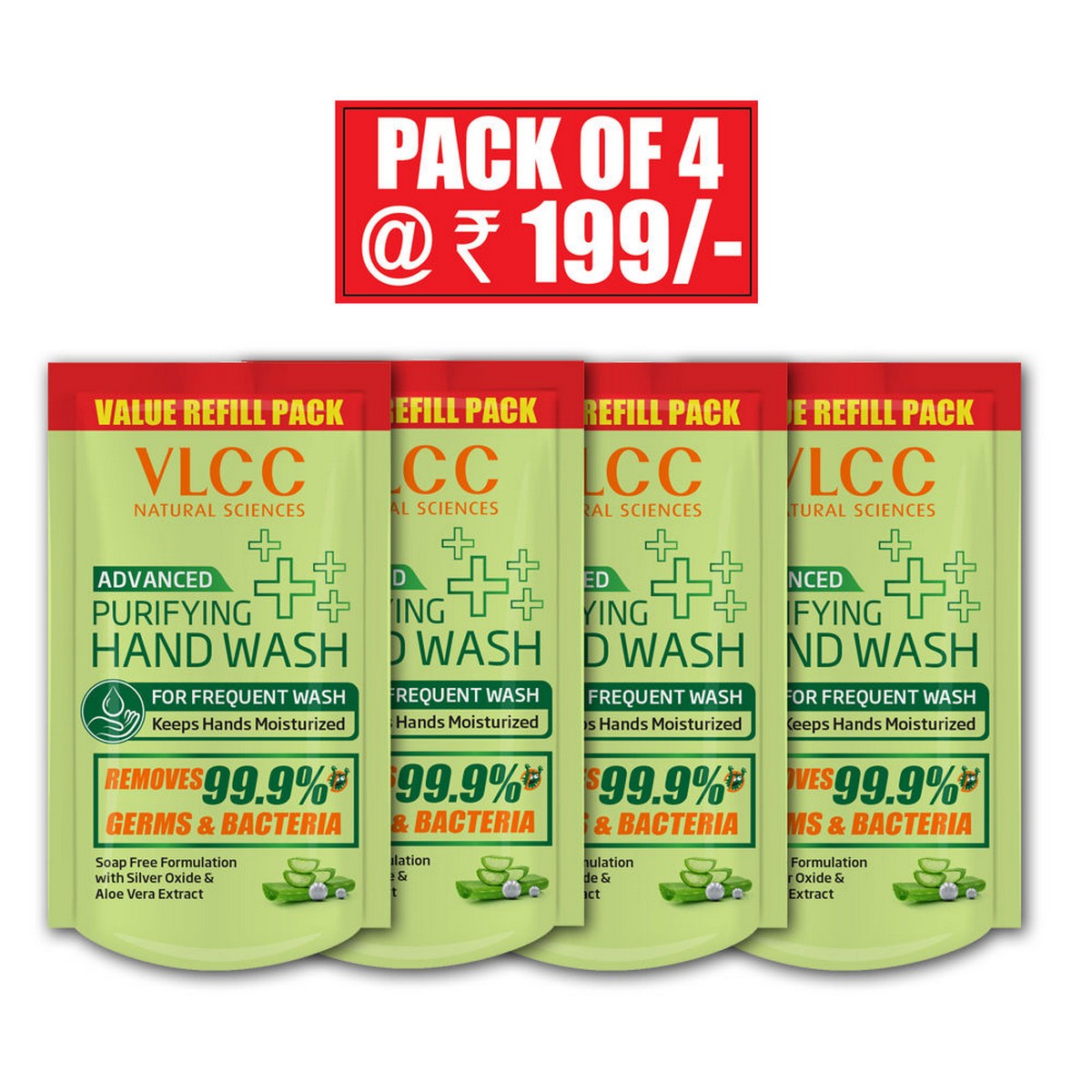 VLCC Purifying Hand Wash Refill (200ml*4)