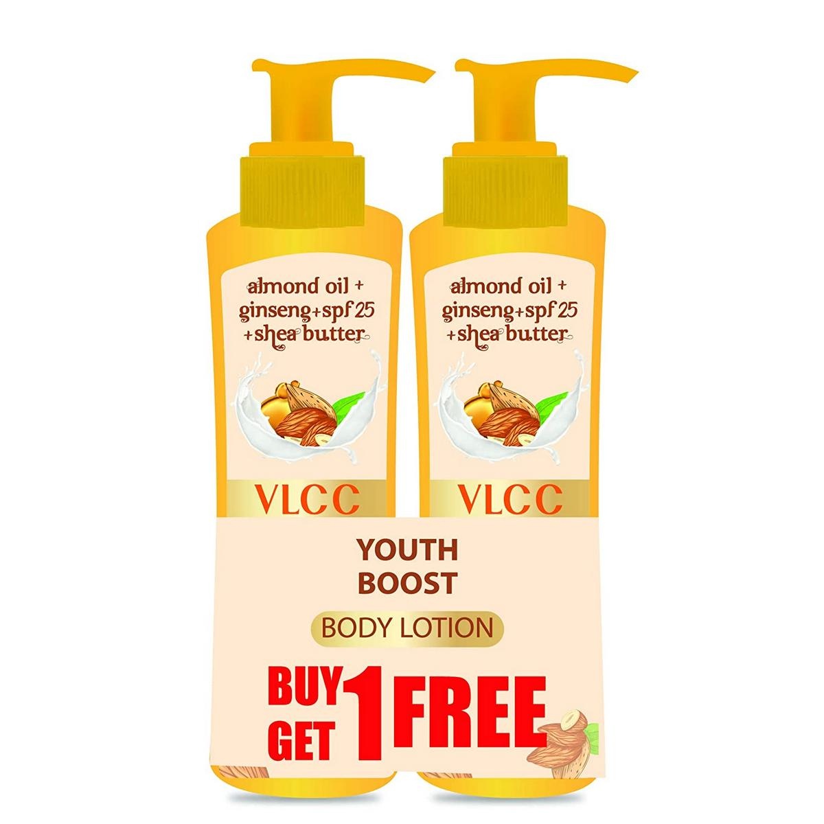 VLCC Youth Boost Body Lotion SPF 25 PA+++ 400 ml (Buy 1 Get 1 Free)