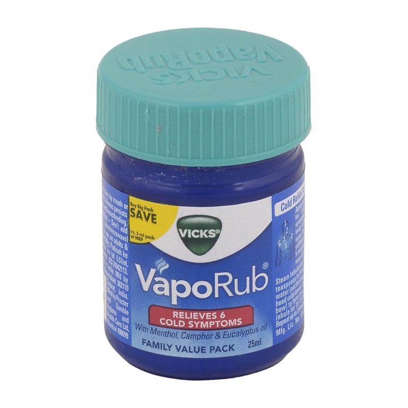 Vicks Vaporub Menthol, Camphor, and Eucalyptus Oil (25 ml)