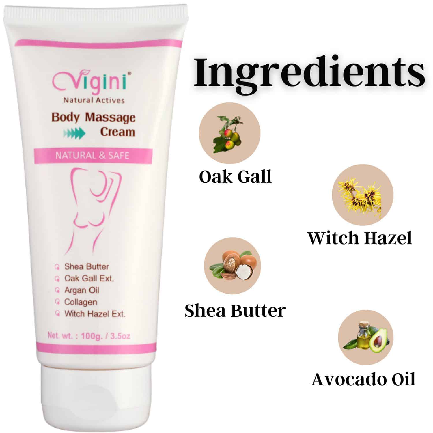 Vigini Breast Bust Body Toning Size Full 36 Firming Cream (100 grams)