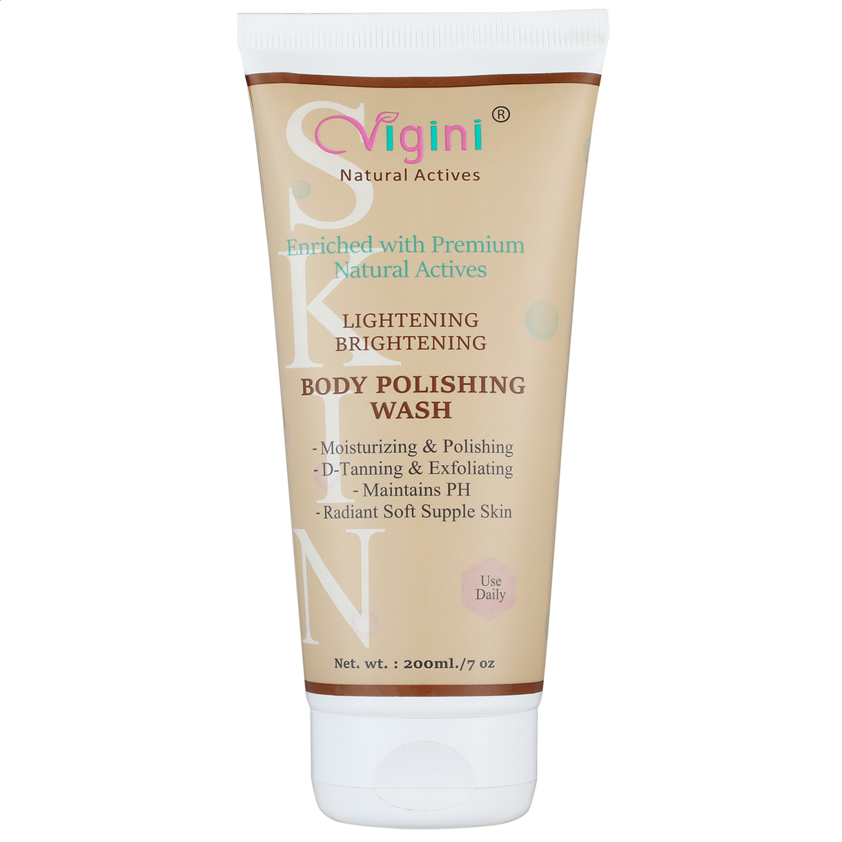 Vigini Skin Whitening Lightening Body Polishing Wash (200 gm)