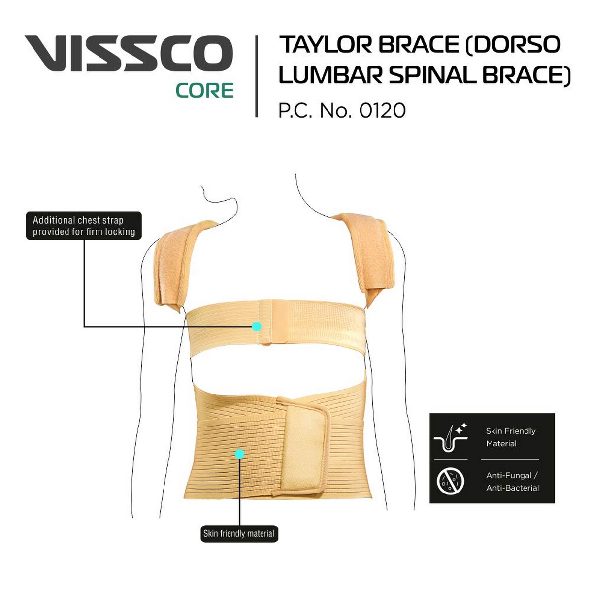 Vissco Core Dorso Lumbar Spinal Brace