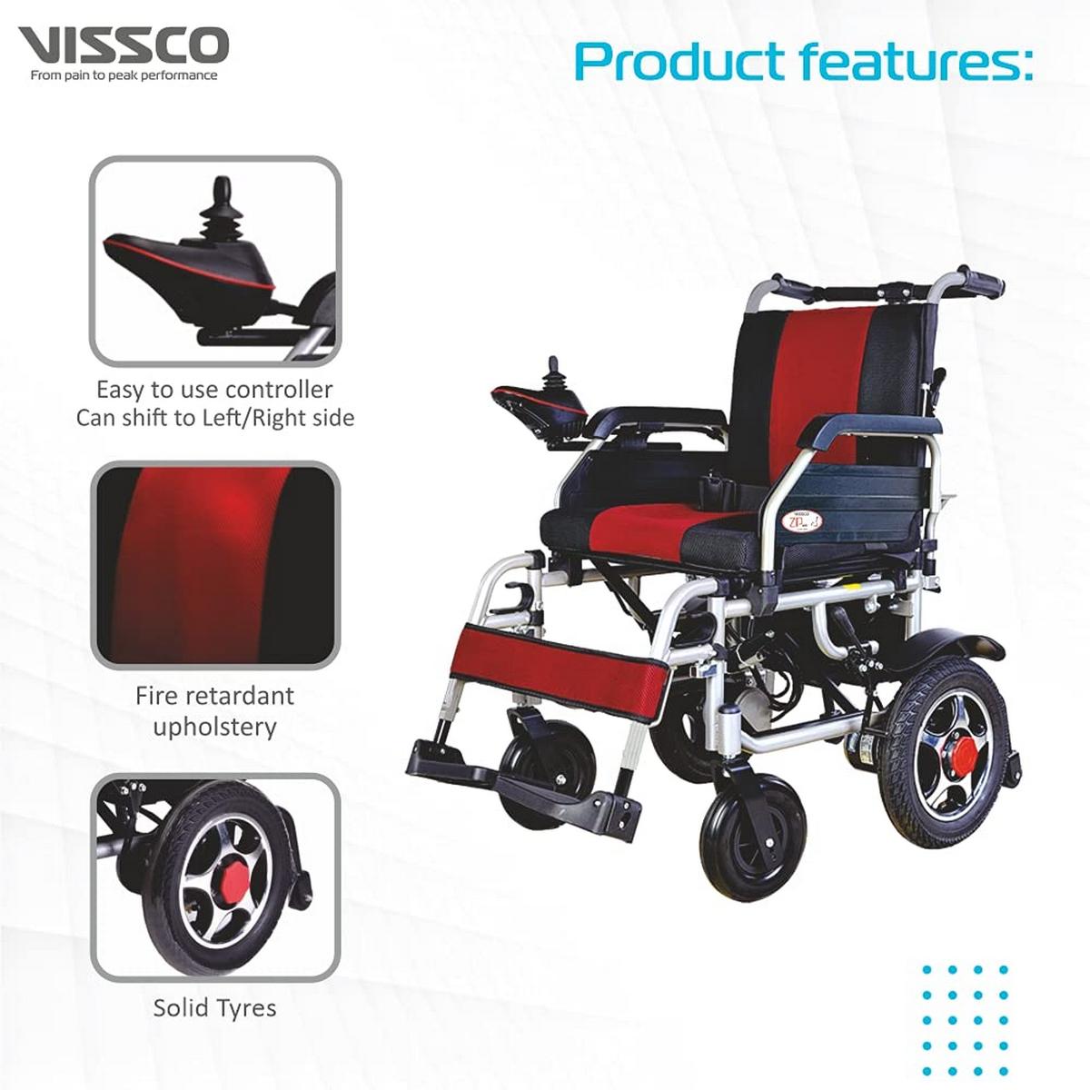 Vissco Zip Lite Power Wheelchair with Single Battery