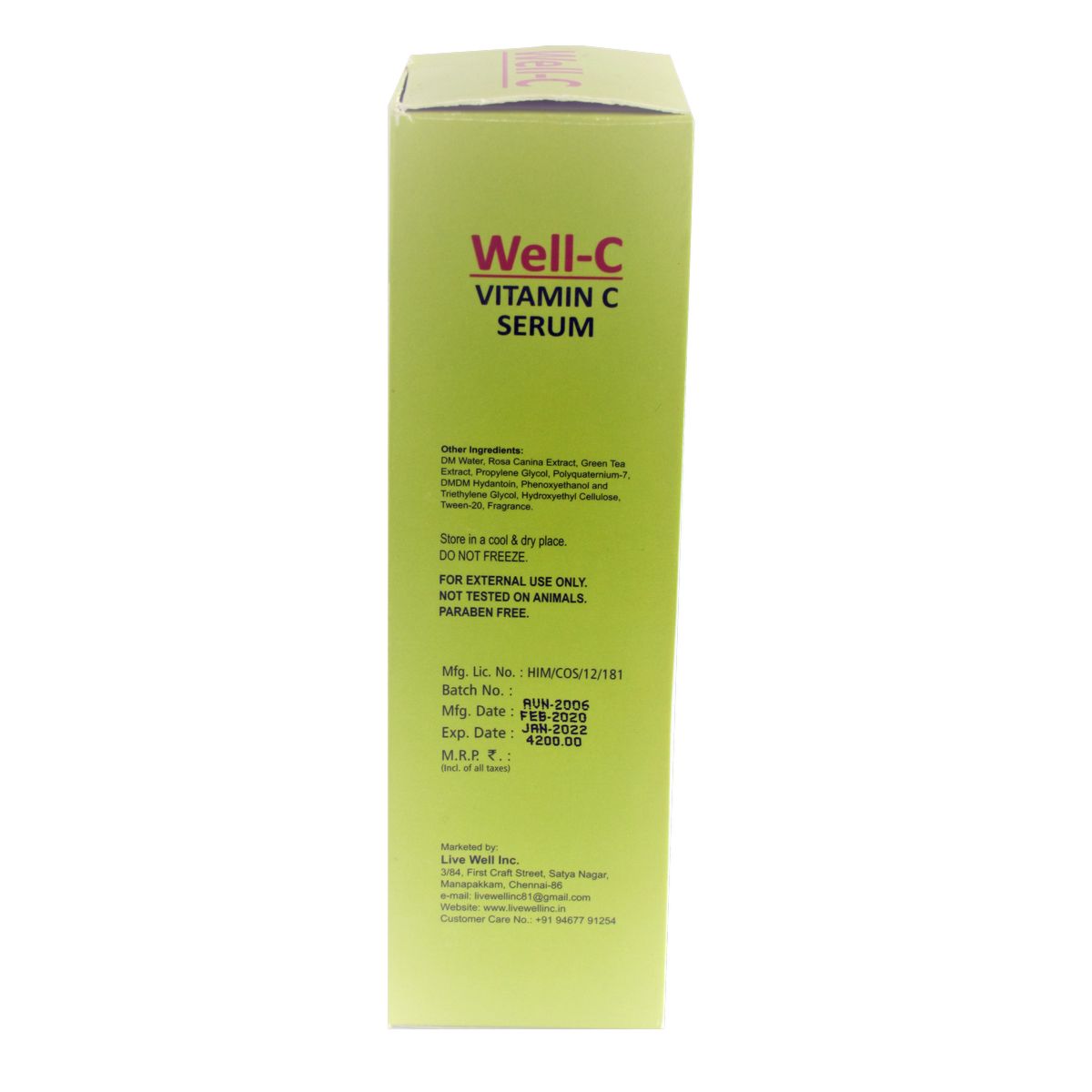 Well C Anti Aging Face Serum (50 ml)