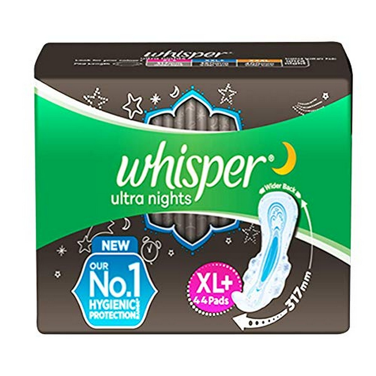 Whisper Ultra Night Sanitary PadS Xl+ 44 Napkins And Gillette Venus Breeze Hair Removal Razor For Women