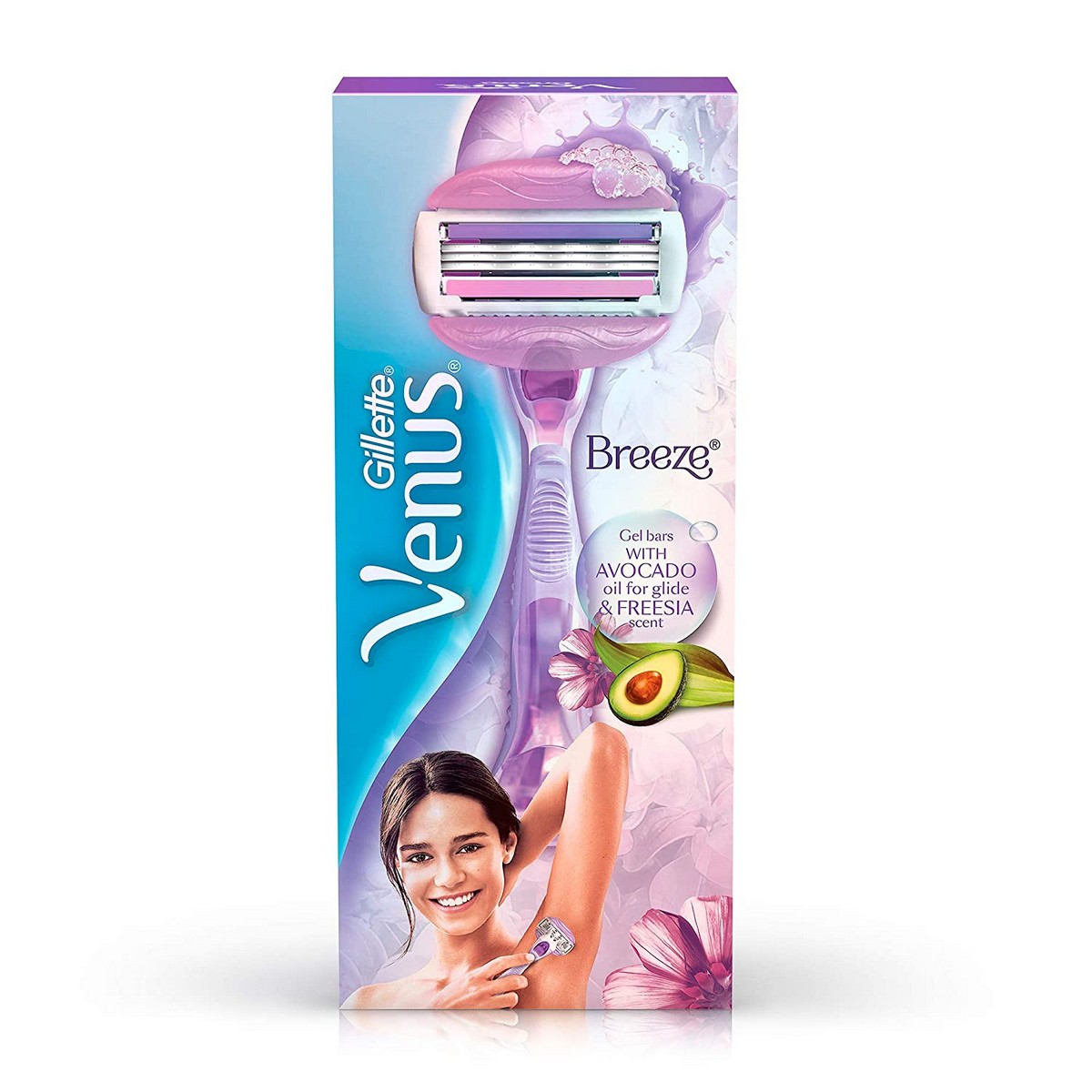 Whisper Ultra Night Sanitary PadS Xl+ 44 Napkins And Gillette Venus Breeze Hair Removal Razor For Women