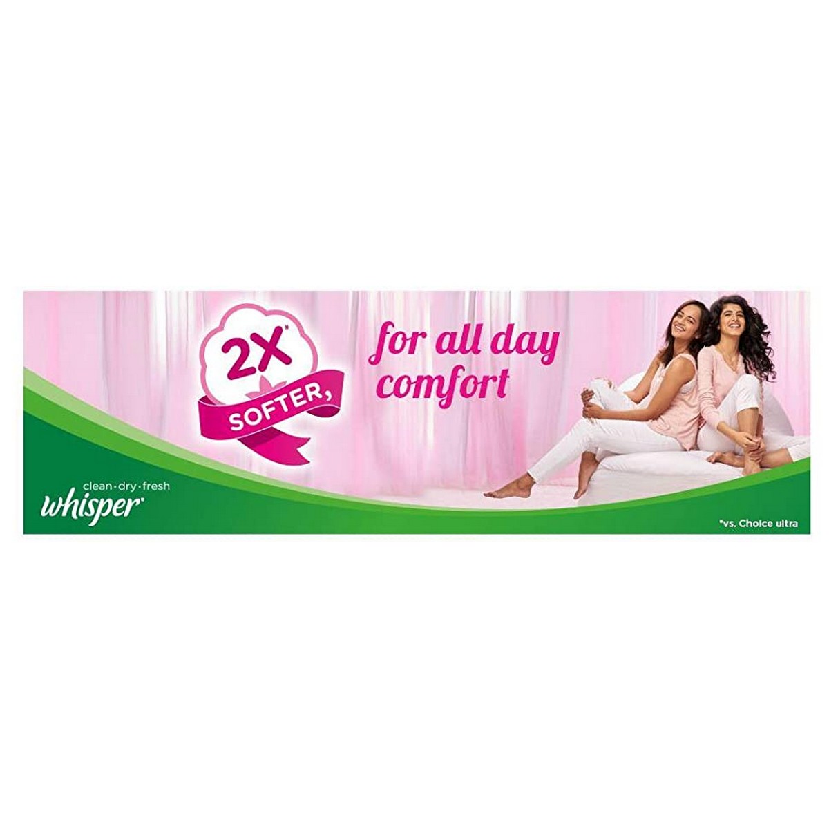 Whisper Ultra Soft Sanitary Pads - 30 Count Extra Large (XL)