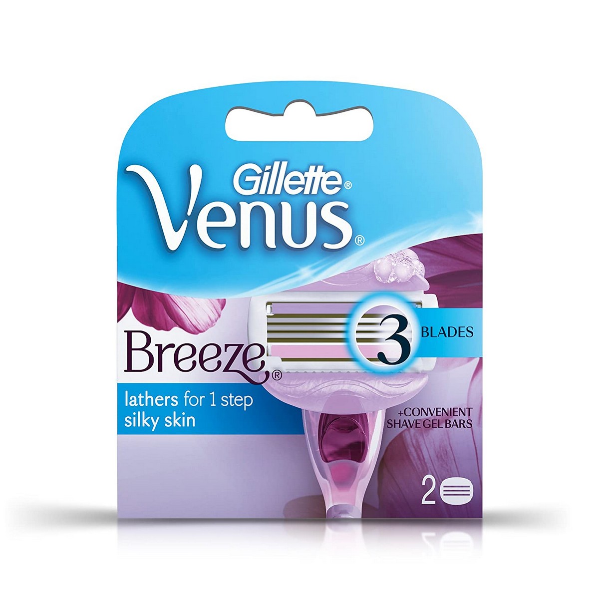 Whisper Ultra Soft Sanitary Pads - 30 Pieces (XL Plus) & Venus Breeze Razor Blades - 2 Pieces Combo