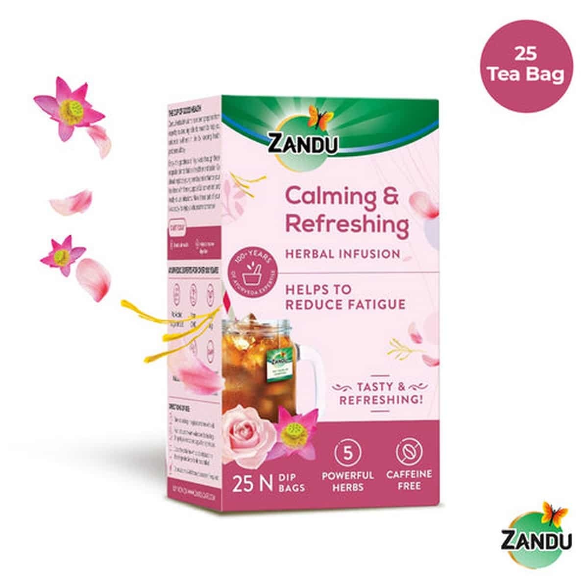 Zandu Calming & Refreshing Herbal Infusion ( 25 Tea Bags)