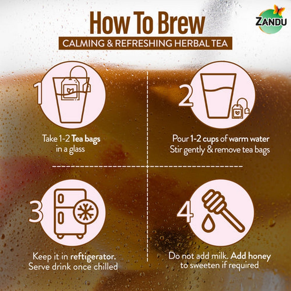 Zandu Calming & Refreshing Herbal Infusion ( 25 Tea Bags)