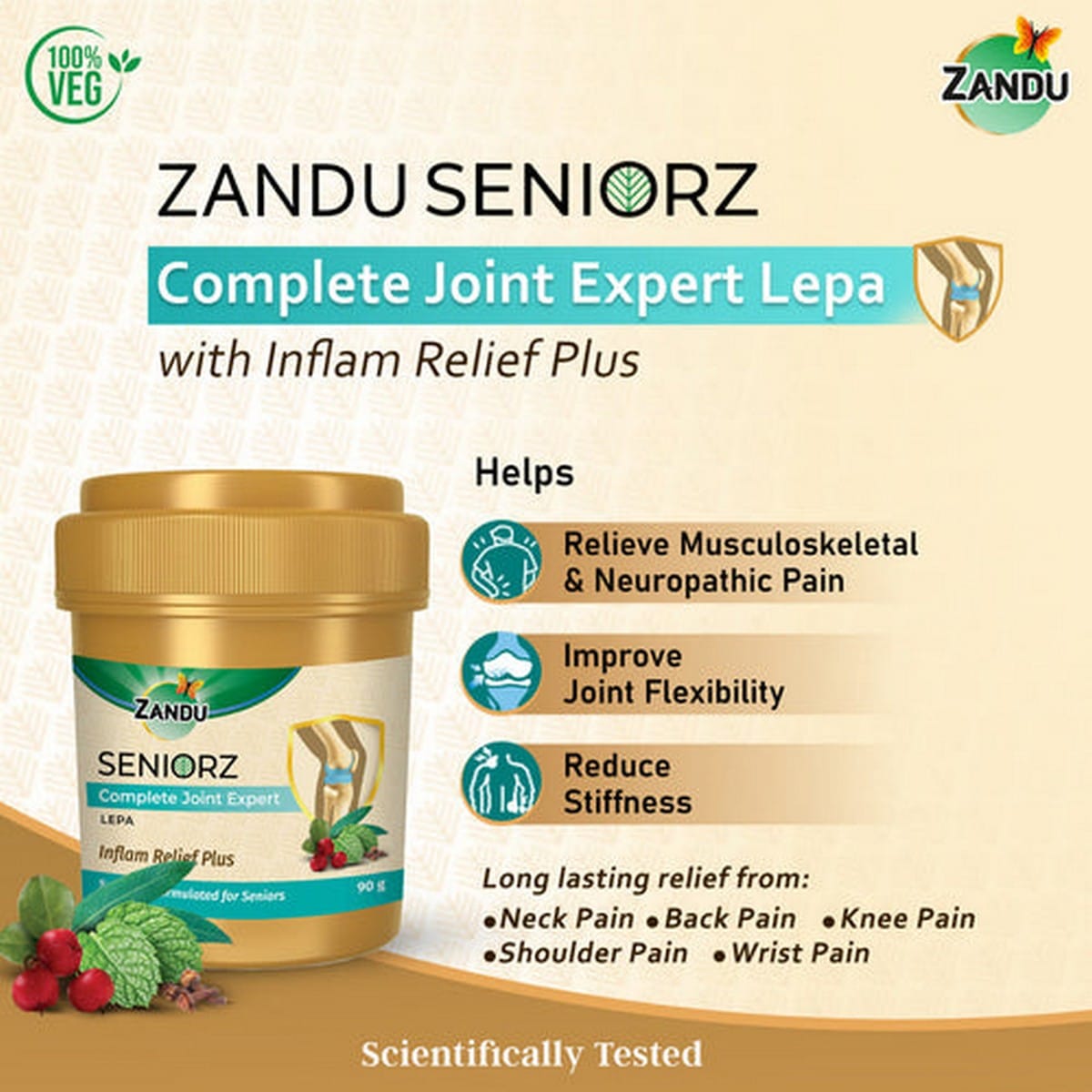 Zandu Seniorz Complete Joint Expert Lepa (90 gm)