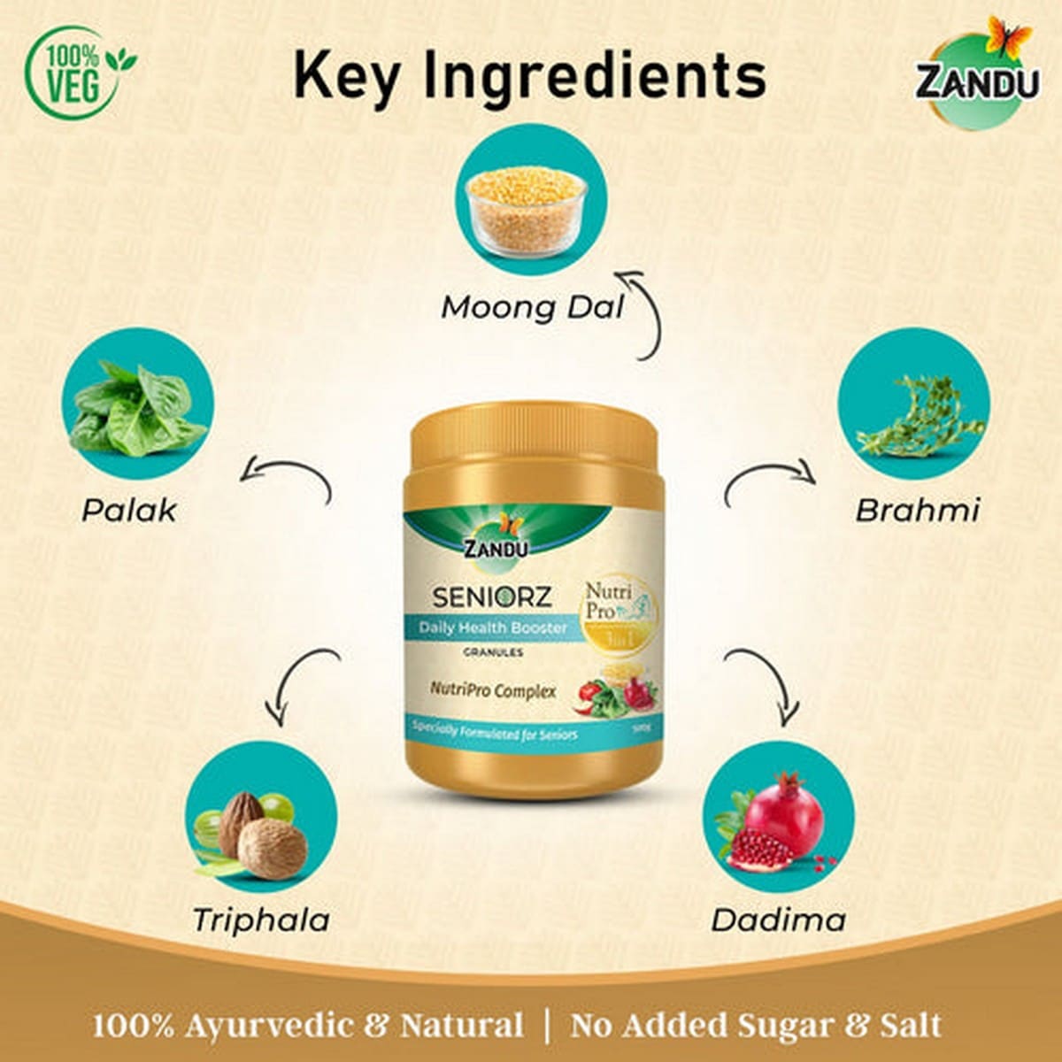 Zandu Seniorz Daily Health Booster Granules (500 gm)