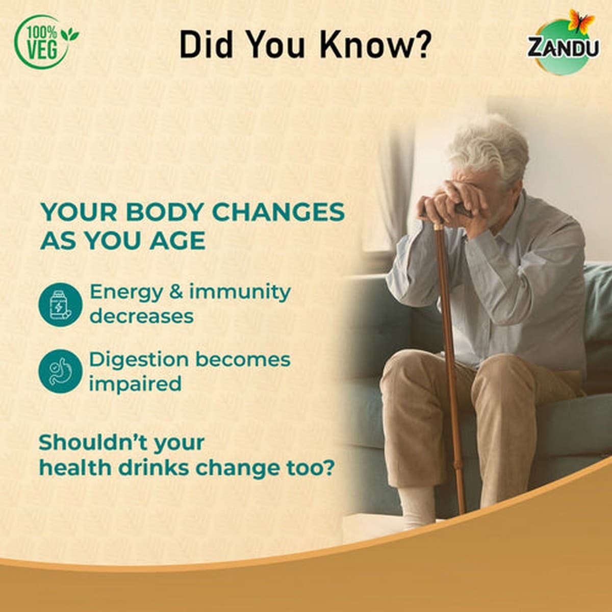 Zandu Seniorz Daily Health Booster Syrup (450 ml)