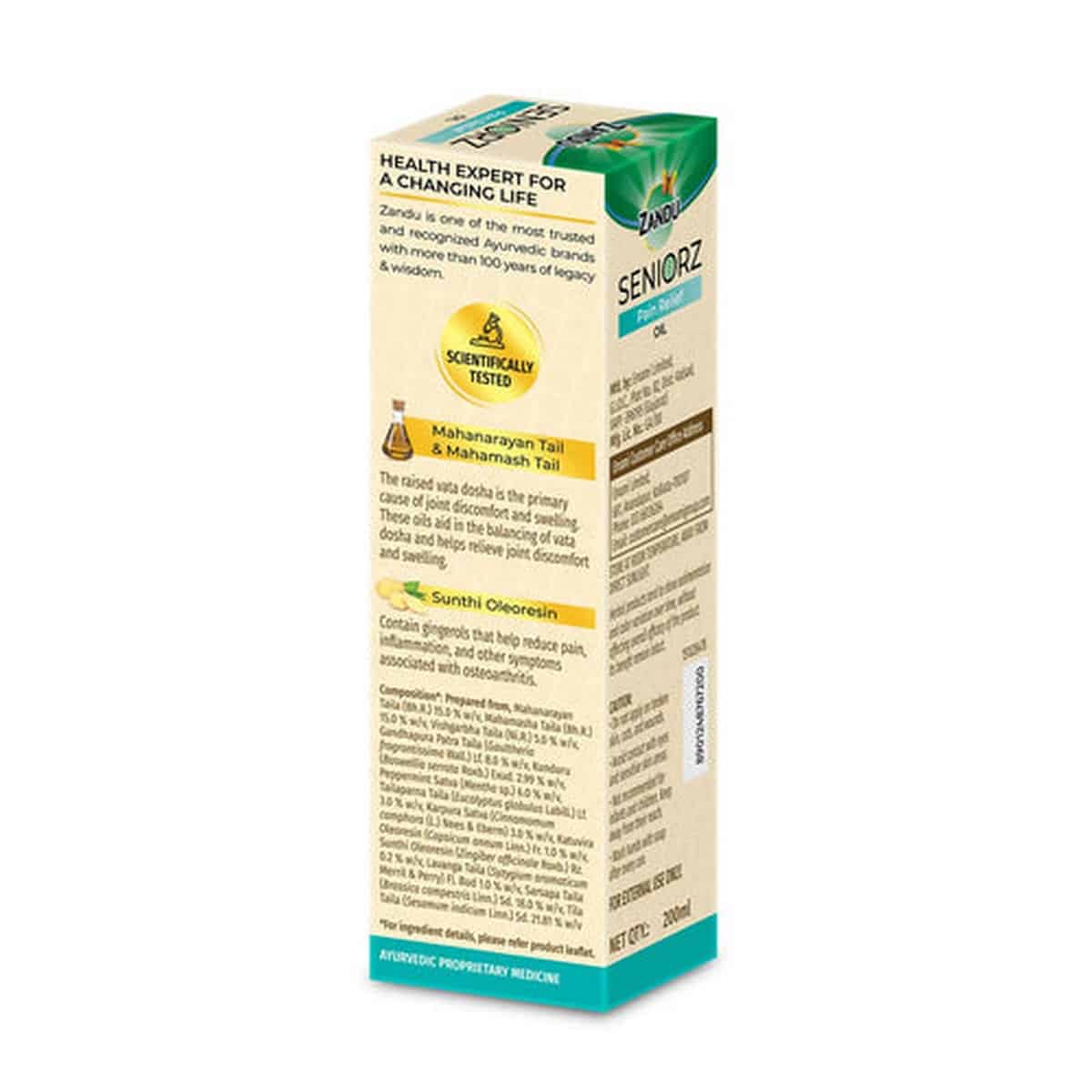 Zandu Seniorz Pain Relief Oil (200ml)