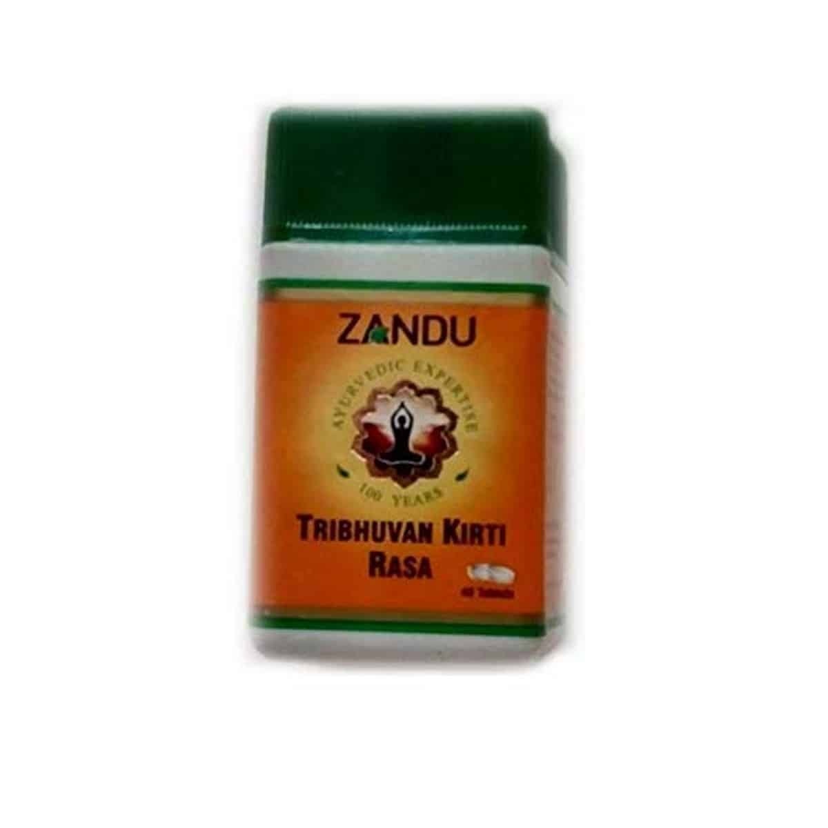 Zandu Tribhuvan Kirti Rasa, Pack Of 2 (40 Tab Each)