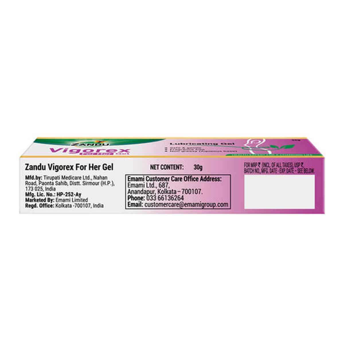 Zandu Vigorex Gel For Her (Pack of 2)