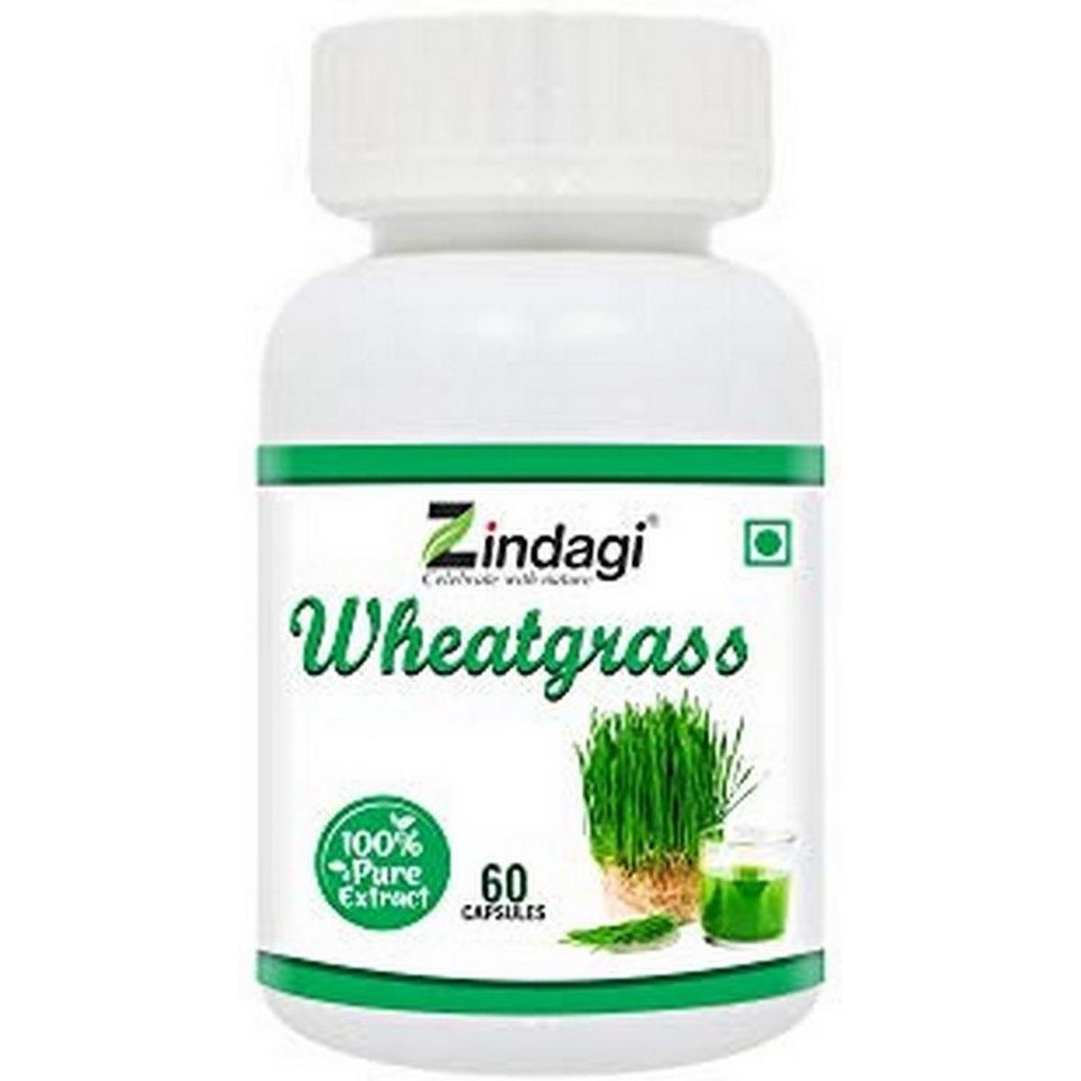 Zindagi Wheatgrass Extract Capsules (60 Capsules)