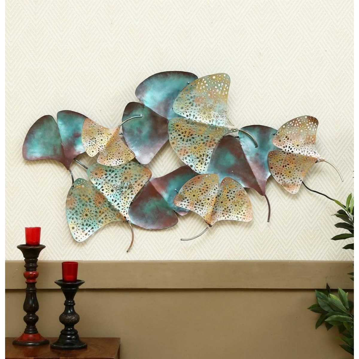 Zingo Leaf in Attractive Pattern with Light for Wall Decor