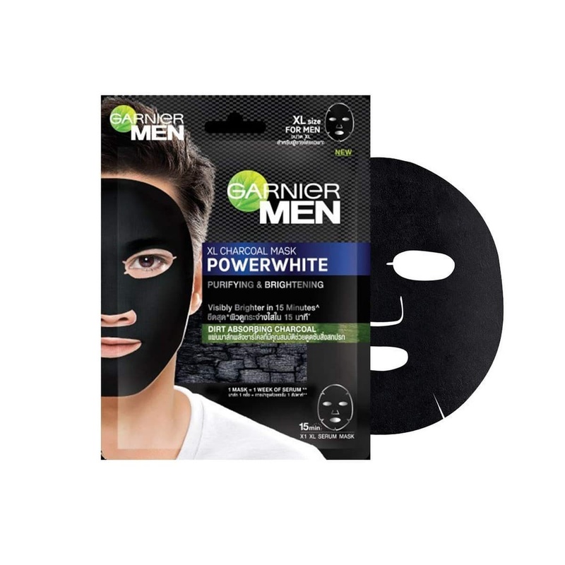 Garnier Men Powerwhite Xl Charcoal Mask (28 grams)