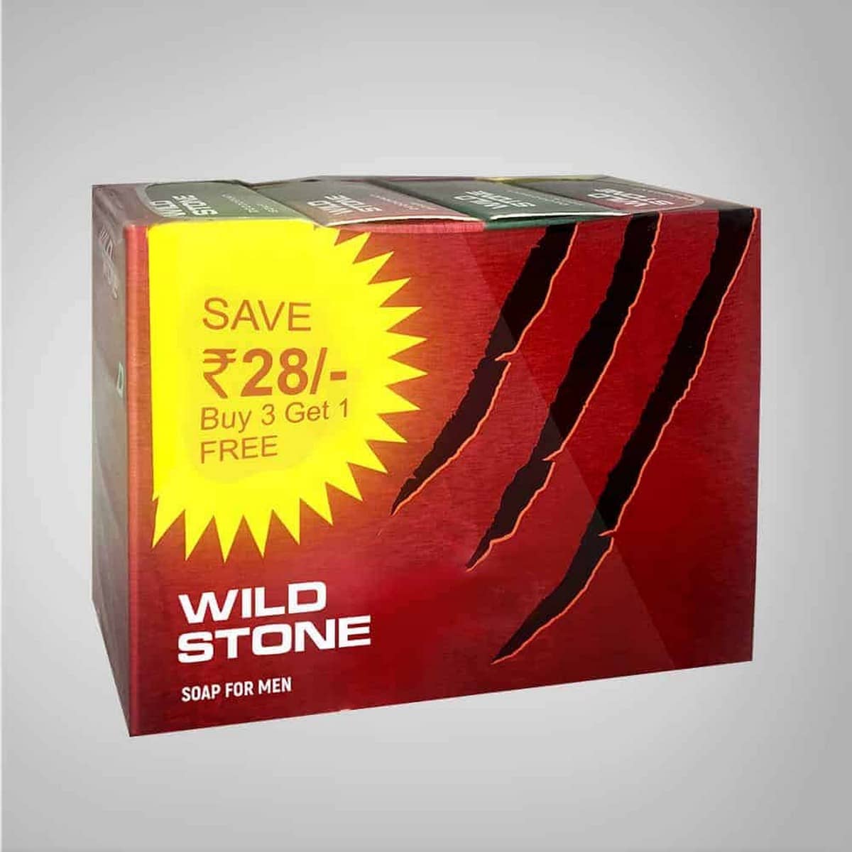Wild Stone Forest Spice & Ultra Sensual Soap Combo, Pack of 4 (75gm Each)